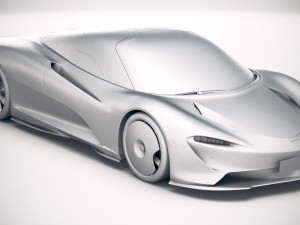 Mclaren Speedtail 2020 Model 3D