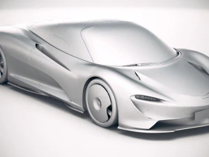 Mclaren Speedtail 2020 3D Model