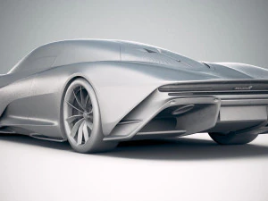 Mclaren Speedtail 2020 3D Model