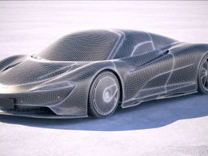 Mclaren Speedtail 2020 3D Model