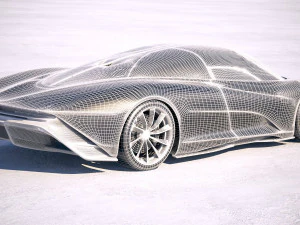 Mclaren Speedtail 2020 3D Model