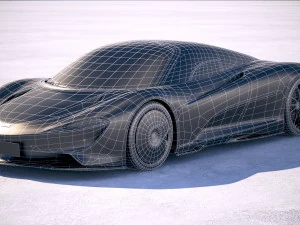 Mclaren Speedtail 2020 3D Model