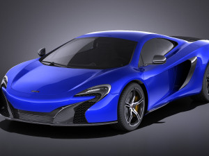 Mclaren 650S Coupe 2017 vray 3D Model
