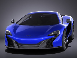 Mclaren 650S Coupe 2017 vray Modèle 3D