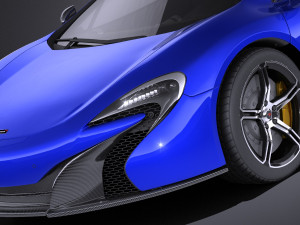 Mclaren 650S Coupe 2017 vray Modèle 3D