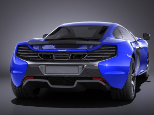 Mclaren 650S Coupe 2017 vray Modèle 3D
