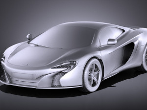 Mclaren 650S Coupe 2017 vray Modèle 3D