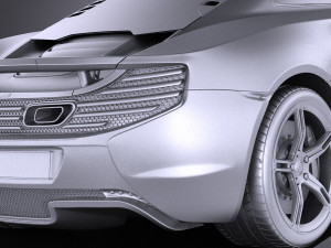 Mclaren 650S Coupe 2017 vray Modèle 3D