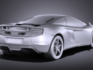 Mclaren 650S Coupe 2017 vray Modèle 3D