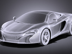 Mclaren 650S Coupe 2017 vray Modèle 3D