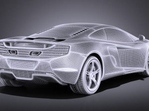 Mclaren 650S Coupe 2017 vray Modèle 3D