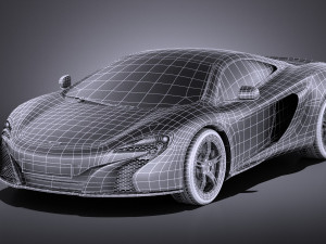 Mclaren 650S Coupe 2017 vray Modèle 3D