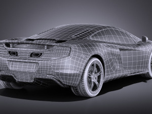 Mclaren 650S Coupe 2017 vray Modèle 3D