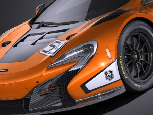 Mclaren 650S GT3 2017 vray 3D Model