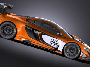 Mclaren 650S GT3 2017 vray 3D Model