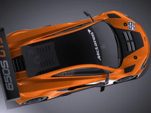 Mclaren 650S GT3 2017 vray 3D Model
