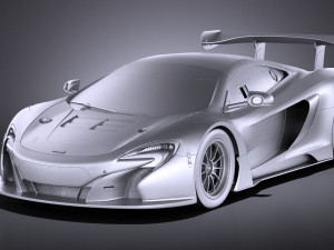 Mclaren 650S GT3 2017 vray 3D Model