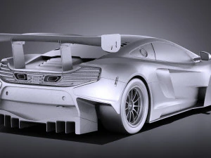 Mclaren 650S GT3 2017 vray 3D Model