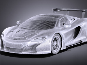 Mclaren 650S GT3 2017 vray 3D Model