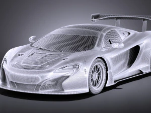 Mclaren 650S GT3 2017 vray 3D Model