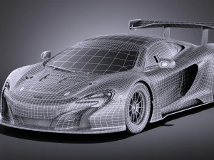 Mclaren 650S GT3 2017 vray 3D Model
