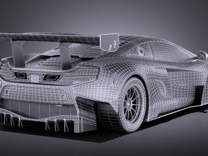 Mclaren 650S GT3 2017 vray 3D Model