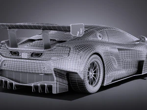 Mclaren 650S GT3 2017 vray 3D Model