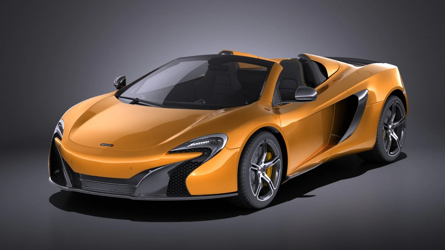 Mclaren 650S Spider 2017 vray 3D Model .c4d .max .obj .3ds .fbx .stl .blend 