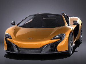 Mclaren 650S Spider 2017 vray 3D 模型