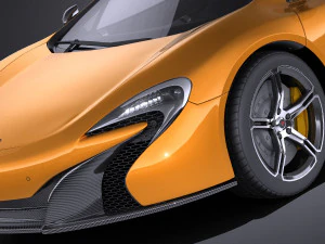 Mclaren 650S Spider 2017 vray 3D Model