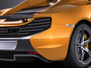 Mclaren 650S Spider 2017 vray 3D Model
