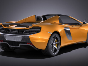 Mclaren 650S Spider 2017 vray 3D 模型