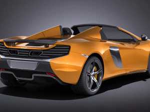 Mclaren 650S Spider 2017 vray 3D Model