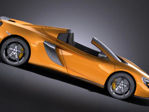 Mclaren 650S Spider 2017 vray 3D Model