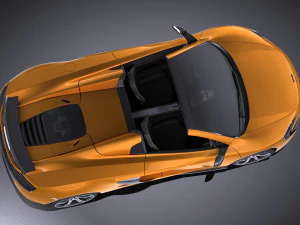 Mclaren 650S Spider 2017 vray 3D Model
