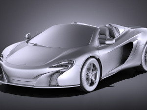 Mclaren 650S Spider 2017 vray 3D 模型