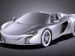 Mclaren 650S Spider 2017 vray 3D Model