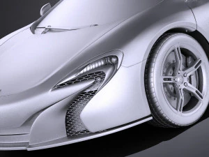Mclaren 650S Spider 2017 vray 3D Model