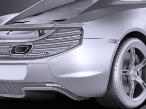 Mclaren 650S Spider 2017 vray 3D 模型