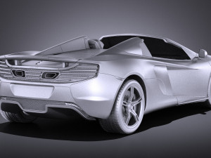 Mclaren 650S Spider 2017 vray 3D 模型
