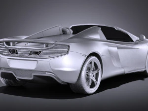 Mclaren 650S Spider 2017 vray 3D Model