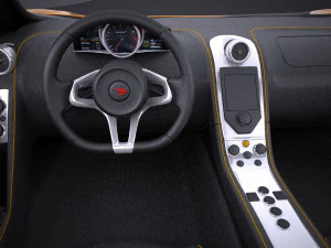 Mclaren 650S Spider 2017 vray 3D Model