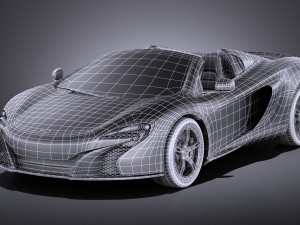 Mclaren 650S Spider 2017 vray 3D 模型