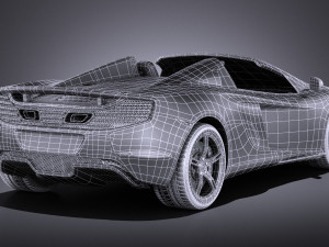 Mclaren 650S Spider 2017 vray 3D 模型