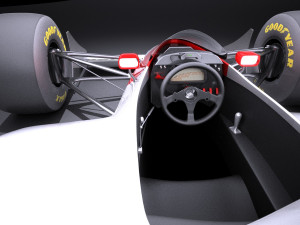 Mclaren Honda MP4 4 Ayrton Senna vray 3D 模型
