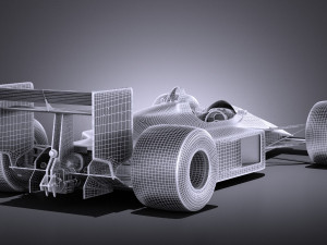 Mclaren Honda MP4 4 Ayrton Senna vray 3D 模型
