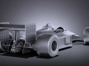 Mclaren Honda MP4 4 Ayrton Senna vray 3D 模型