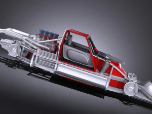 Mclaren M6GT 1969 24H Lemans Yarış Arabası vray 3D Model