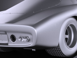 Mclaren M6GT 1969 24H Lemans Race Car vray 3D-Modell
