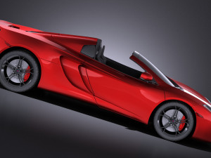 Mclaren MP4 12C Spider 2014 vray Modello 3D